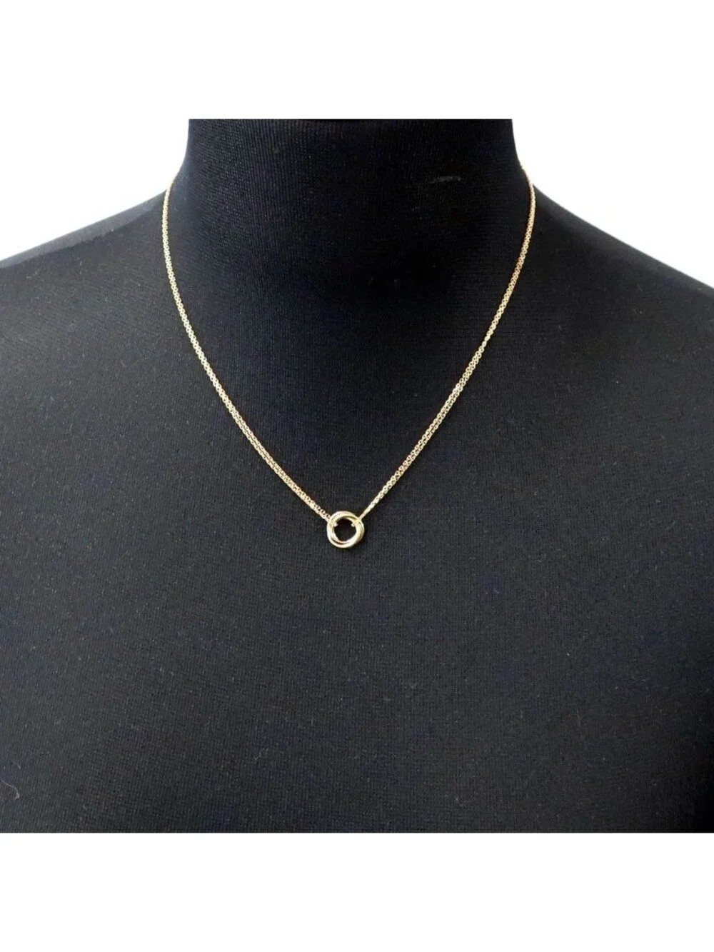 Cartier Ten Trinity Pendant Mini Necklace 40 Gold
